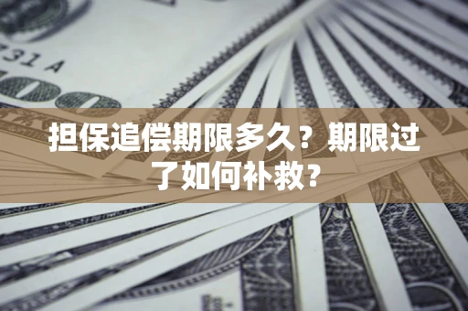 北京担保追偿期限多久？期限过了如何补救？