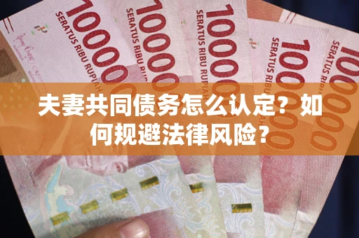 北京夫妻共同债务怎么认定？如何规避法律风险？