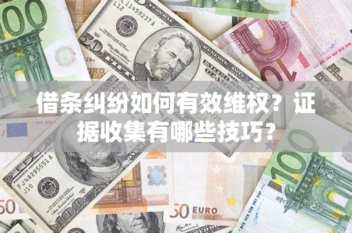 北京借条纠纷如何有效维权？证据收集有哪些技巧？