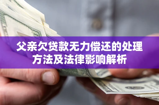 北京父亲欠贷款无力偿还的处理方法及法律影响解析